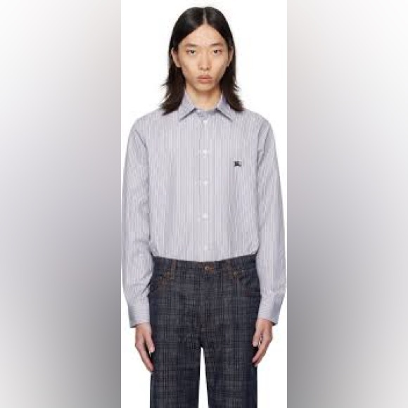 Burberry Other - Burberry White and Blue Checkered Button Down Shirt